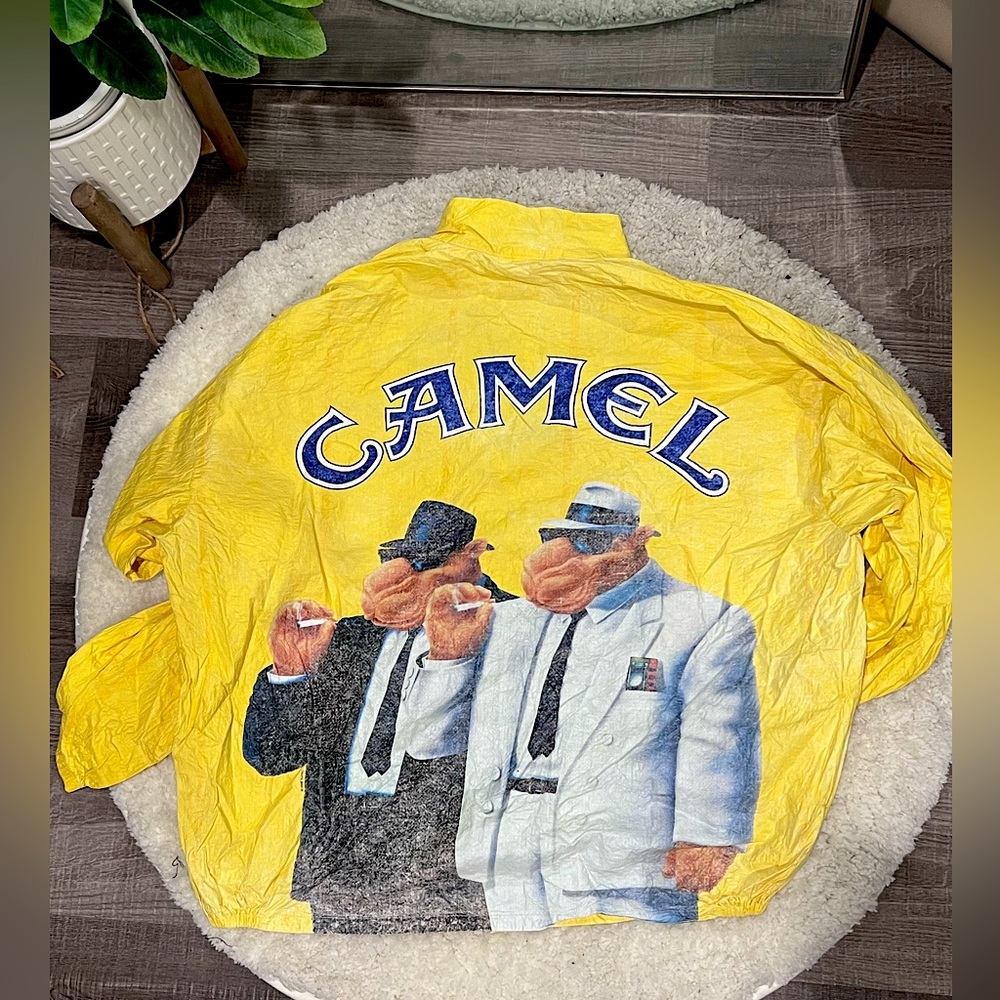 Camel Cigarette Lightweight Windbreaker Jacket